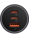 Hurtownia GSM - Ładowarka samochodowa Baseus Golden Contactor Pro, 2x USB-C, 1x USB, 65W (szara) - BSU3499GRY - {ean13} - Hurt