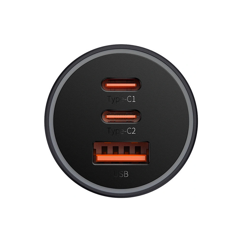 Hurtownia GSM - Auto nabíječka Baseus Golden Contactor Pro, 2x USB-C, 1x USB, 65W (šedá) - BSU3499GRY - {ean13} - Hurt