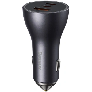 Hurtownia GSM - Auto nabíječka Baseus Golden Contactor Pro, 2x USB-C, 1x USB, 65W (šedá) - BSU3499GRY - {ean13} - Hurt