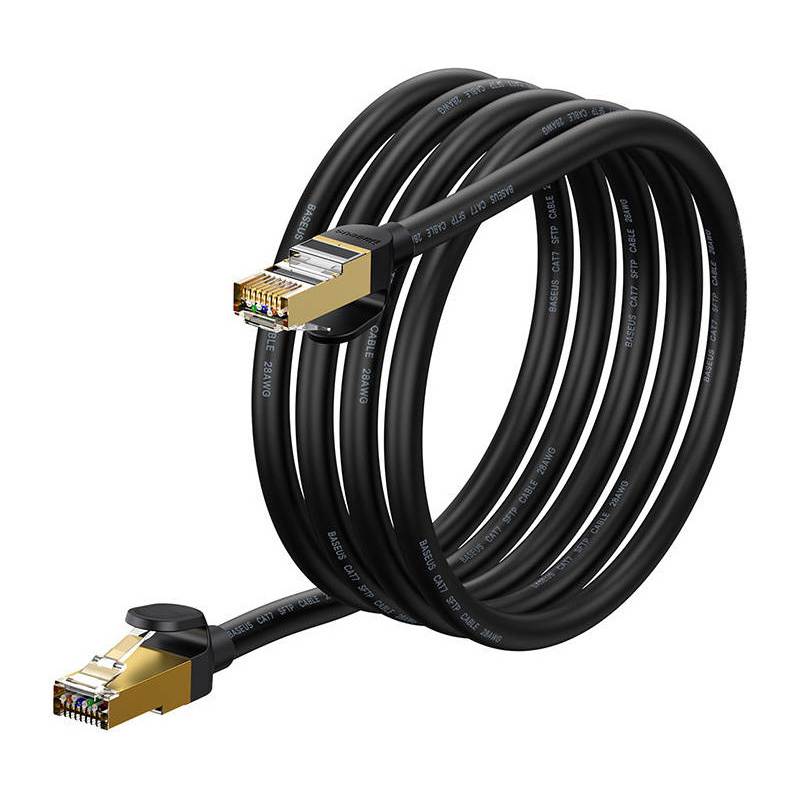 Baseus Distributor - 6932172611378 - BSU3505BLK - Baseus Ethernet Cable RJ45, 10Gbps, 2m (black) - B2B homescreen