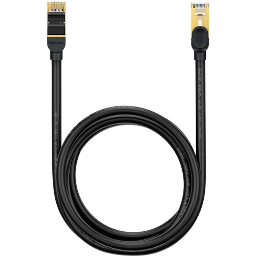 Kabel sieciowy Baseus Ethernet RJ45, 10Gbps, 2m (czarny)