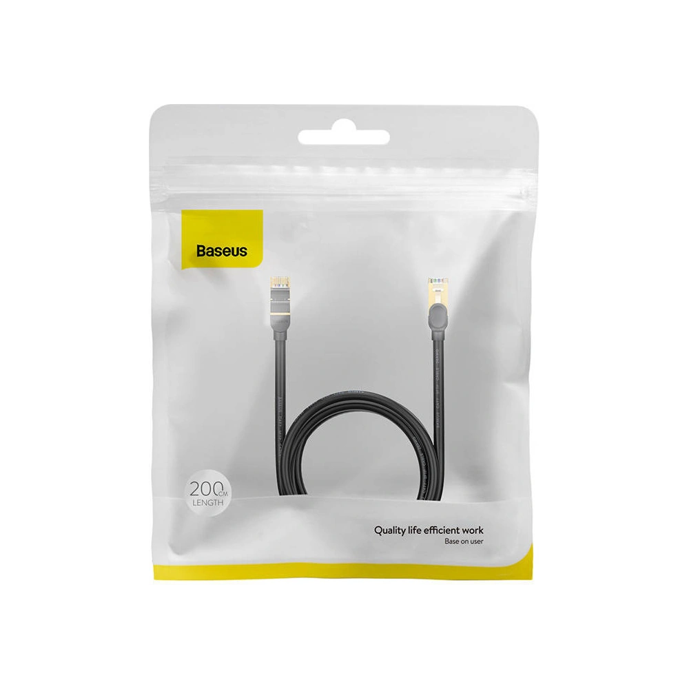 Hurtownia GSM - Síťový kabel Baseus Ethernet RJ45, 10Gbps, 2m (černý) - BSU3505BLK - {ean13} - Hurt