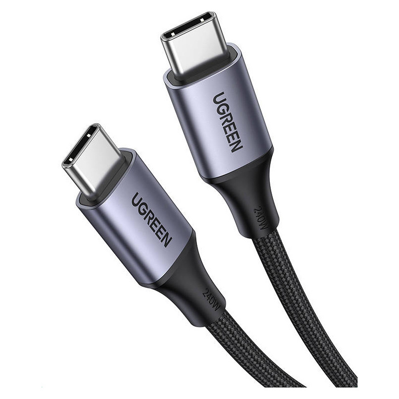Ugreen Distributor - 6957303894406 - UGR1317GRY - UGREEN US535 USB-C - USB-C Cable 240W 2m Space Gray - B2B homescreen