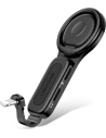 Adaptér USAMS AU06 2w1 Lightning - 2 x lightning + držák na telefon černý/black SJ274LN01