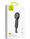Adaptér USAMS AU06 2w1 Lightning - 2 x lightning + držák na telefon černý/black SJ274LN01