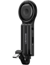 Adaptér USAMS AU11 2w1 USB-C - 3,5mm + USB-C + držák na telefon černý/black SJ359TC01