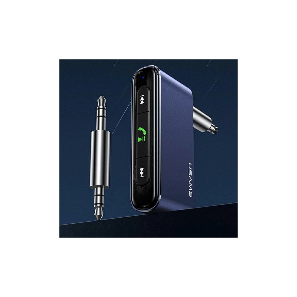Wholesale USAMS Adapter audio Bluetooth 5.0 - jack 3.5mm grey SJ519JSQ01 (US-SJ519) - USA010GRY - {ean13} - Hurt