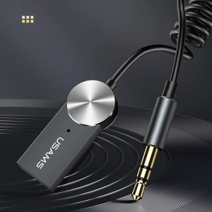 Wholesale USAMS Adapter audio Bluetooth 5.0 USB-AUX tarnish SJ464JSQ01 (US-SJ464) - USA013TAR - {ean13} - Hurt
