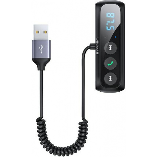 Hurtownia Usams - 6958444971438 - USA014BLK - Adapter USAMS audio Bluetooth 5.0 zestaw głośnomówiący + transmiter FM czarny/black SJ503JSQ01 - B2B homescreen