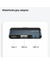 Hurtownia GSM - Hub USAMS USB 2.0/USB 3.0/USB-C szary/grey SJ490HUB01 - USA020GRY - {ean13} - Hurt