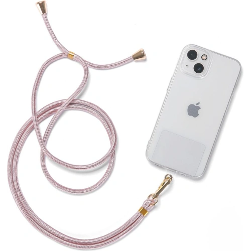 Smycz do telefonu Tech-Protect Chain Universal Strap Pink/Gold