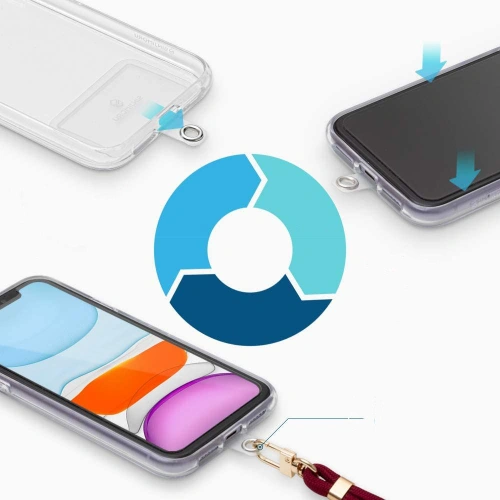 Smycz do telefonu Tech-Protect Chain Universal Strap Black/Gold