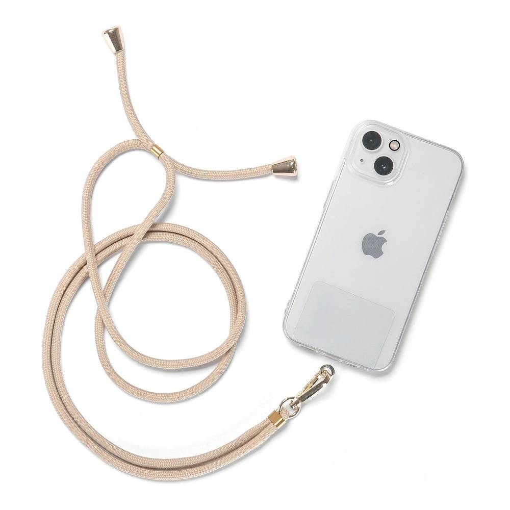 Hurtownia GSM - Smyčka na telefon Tech-Protect Chain Universal Strap Béžová/Zlatá - THP1280BEIGLD - {ean13} - Hurt
