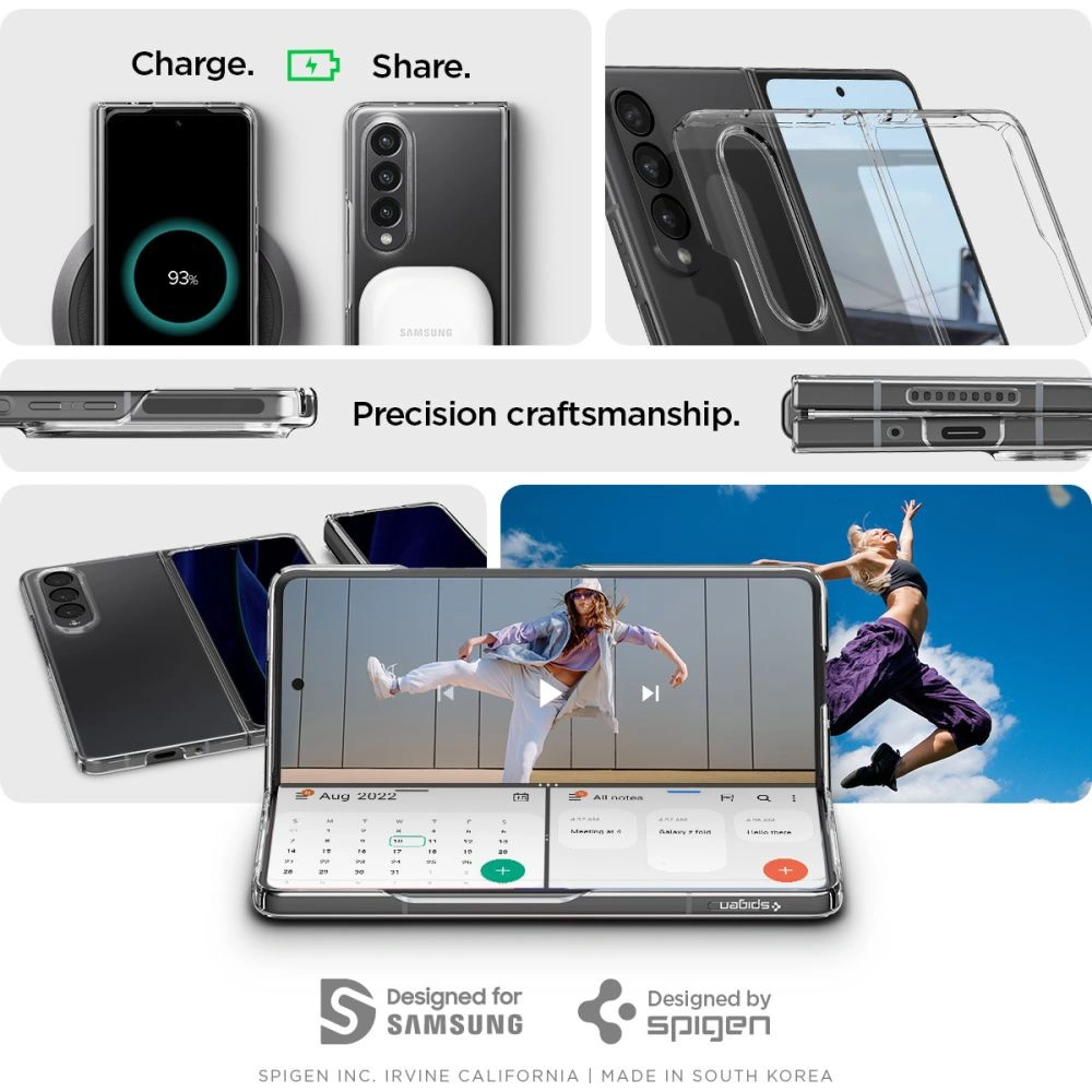 Wholesale Spigen Airskin Galaxy Z Fold 4 Crystal Clear - SPN2312CL - {ean13} - Hurt