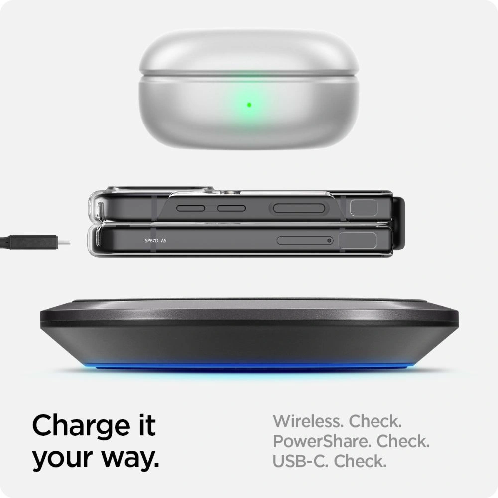 Wholesale Spigen Airskin Galaxy Z Flip 4 Crystal Clear - SPN2313CL - {ean13} - Hurt