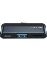 USAMS Adapter HUB USB 3.0/USB-C/microSD grey SJ491HUB01 (US-SJ491)