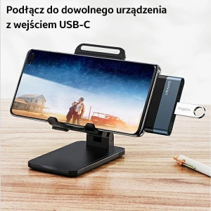 Hurtownia GSM - Hub USAMS USB 3.0/USB-C/Micro SD szary/grey SJ491HUB01 - USA022GRY - {ean13} - Hurt