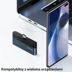 Hurtownia GSM - Hub USAMS USB 3.0/USB-C/Micro SD szary/grey SJ491HUB01 - USA022GRY - {ean13} - Hurt