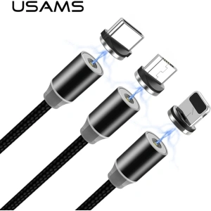 Wholesale USAMS Adapter Magnetic Lightning bulk silver SJ157USBTA (US-SJ157) - USA023SLV - {ean13} - Hurt