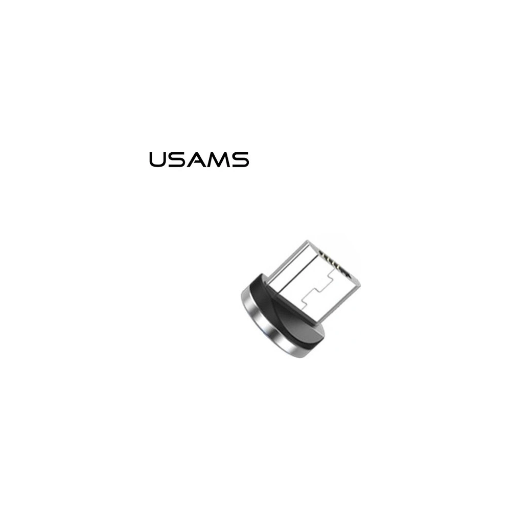 Hurtownia GSM - Adaptér USAMS magnetický microUSB bulk stříbrný/silver SJ158USBTA - USA024SLV - {ean13} - Hurt