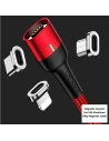 Wholesale USAMS Adapter Magnetic U28 microUSB bulk silver SJ325MCTA - USA026SLV - {ean13} - Hurt