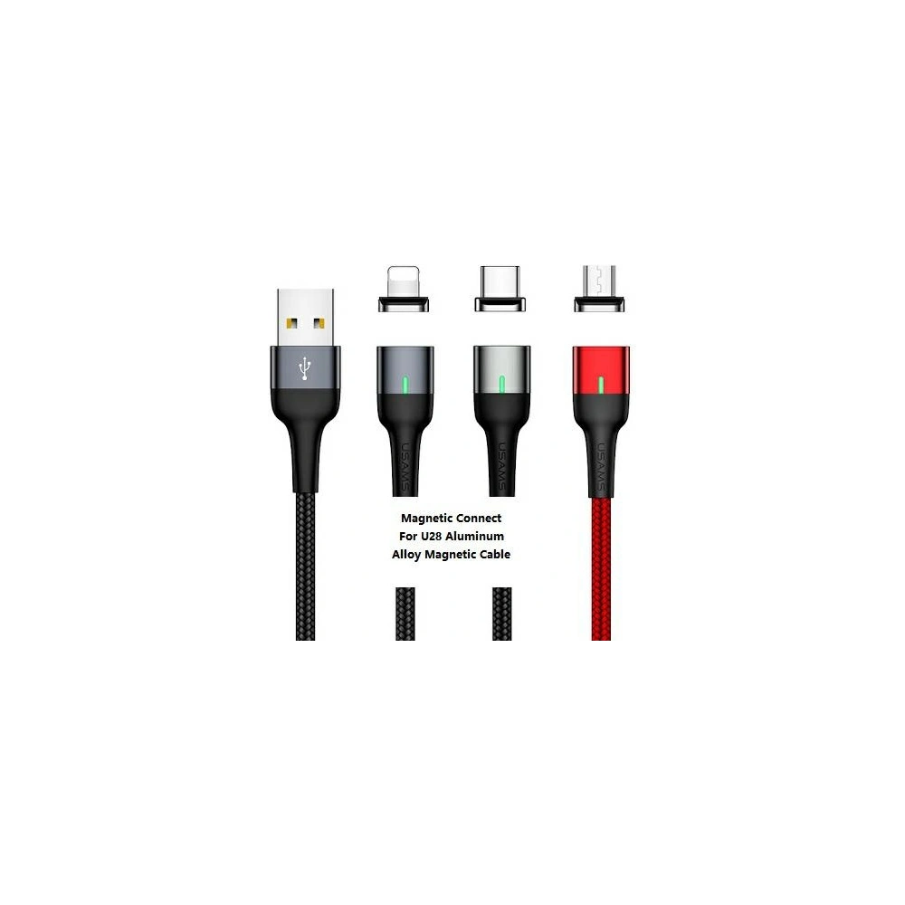 Hurtownia GSM - Adaptér USAMS magnetický U28 micro USB bulk stříbrný/silver SJ325MCTA - USA026SLV - {ean13} - Hurt