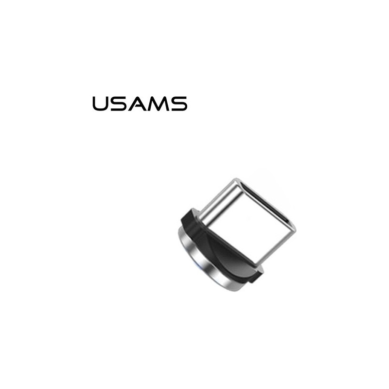 Hurtownia Usams - 5907465603935 - USA028SLV - Adapter USAMS magnetyczny USB-C bulk srebrny/silver SJ159USBTA - B2B homescreen