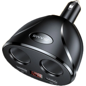 Hurtownia GSM - Adaptér USAMS C16 2 zásuvky 2xUSB 96W Rychlé nabíjení černý/black CC99TC01 rozbočovač - USA031BLK - {ean13} - Hurt