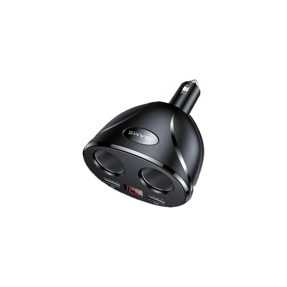 Hurtownia GSM - Adapter USAMS C16 2 gniazda 2xUSB 96W Fast Charge czarny/black CC99TC01 rozdzielacz - USA031BLK - {ean13} - Hurt