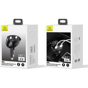Hurtownia GSM - Adapter USAMS C16 2 gniazda 2xUSB 96W Fast Charge czarny/black CC99TC01 rozdzielacz - USA031BLK - {ean13} - Hurt
