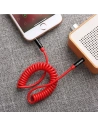 Hurtownia GSM - Adapter USAMS Spring audio jack 3,5mm -3,5mm 1,2m czerwony/red SJ256YP02 - USA033RED - {ean13} - Hurt