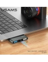 Hurtownia GSM - Adapter USAMS USB-C Mini HUB 2xUSB +Micro SD szary/grey SJ463HUB01 - USA034GRY - {ean13} - Hurt