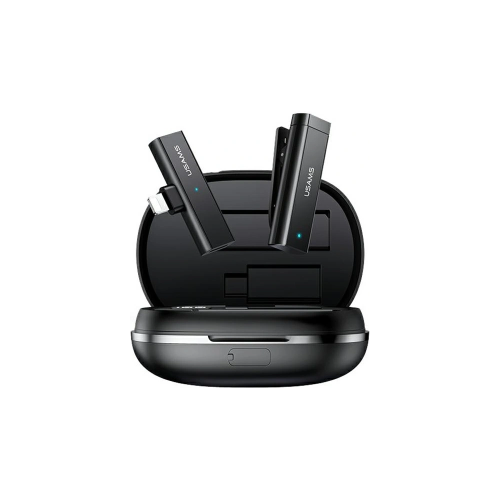Hurtownia GSM - Bezdrátový klopový mikrofon USAMS ENC 2.4G Wireless Lavalier Microphone Lightning ZB244MKF01 - USA042 - {ean13} - Hurt