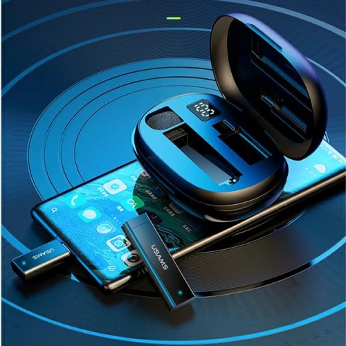 Bezprzewodowy mikrofon krawatowy USAMS ENC 2.4G Wireless Lavalier Microphone Lightning ZB244MKF01