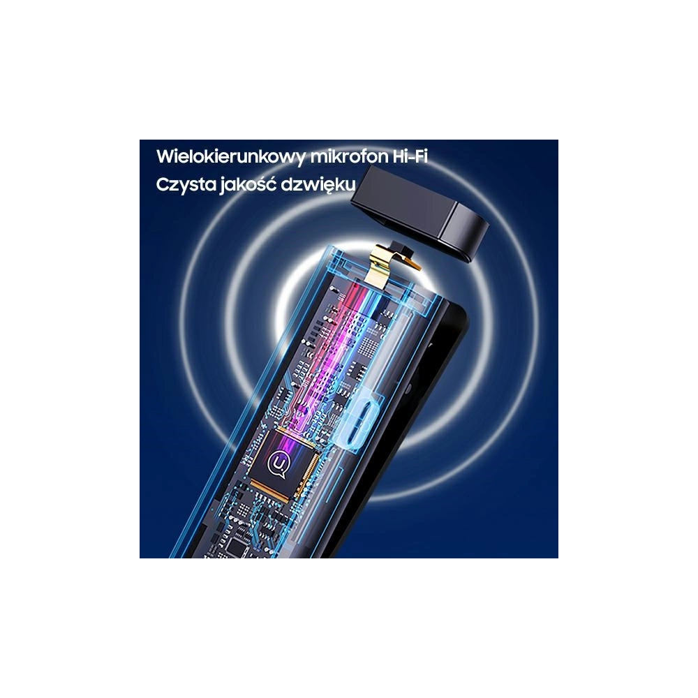 Hurtownia GSM - Bezdrátový klopový mikrofon USAMS ENC 2.4G Wireless Lavalier Microphone Lightning ZB244MKF01 - USA042 - {ean13} - Hurt
