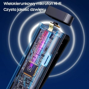Hurtownia GSM - Bezdrátový klopový mikrofon USAMS ENC 2.4G Wireless Lavalier Microphone USB-C + 2x adaptér ZB247MKF01 - USA043 - {ean13} - Hurt