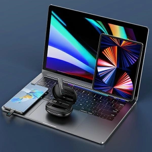 Hurtownia GSM - Bezprzewodowy mikrofon krawatowy USAMS ENC 2.4G Wireless Lavalier Microphone USB-C + 2x adapter ZB247MKF01 - USA043 - {ean13} - Hurt