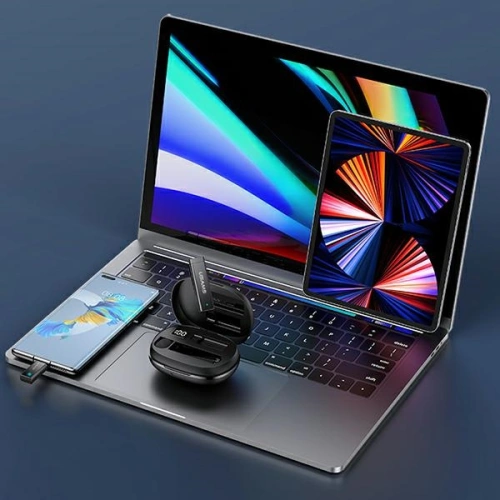 Bezprzewodowy mikrofon krawatowy USAMS ENC 2.4G Wireless Lavalier Microphone USB-C ZB243MKF01