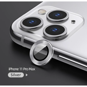 Hurtownia GSM - Nakładka USAMS Camera Lens Glass Apple iPhone 11 Pro Max metal ring srebrny/silver BH573JTT03 - USA051SLV - {ean13} - Hurt