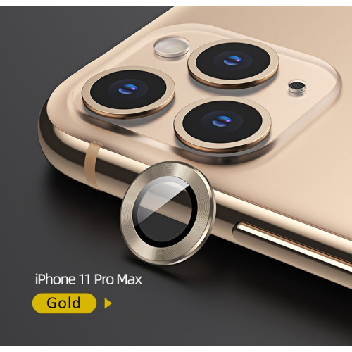 Hurtownia Usams - 6958444987583 - USA053GLD - Nakładka USAMS Camera Lens Glass Apple iPhone 11 Pro Max metal ring złoty/gold BH573JTT04 - B2B homescreen