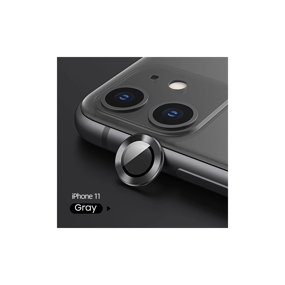 Hurtownia GSM - Nakládka USAMS Camera Lens Glass Apple iPhone 11 Pro kovový kroužek šedý/grey BH571JTT01 - USA056GRY - {ean13} - Hurt
