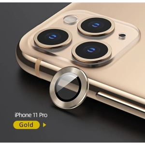 Hurtownia GSM - Nakládka USAMS Camera Lens Glass Apple iPhone 11 Pro metalový kroužek zlatý/gold BH571JTT04 - USA057GLD - {ean13} - Hurt