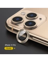 Nakládka USAMS Camera Lens Glass Apple iPhone 11 Pro metalový kroužek zlatý/gold BH571JTT04