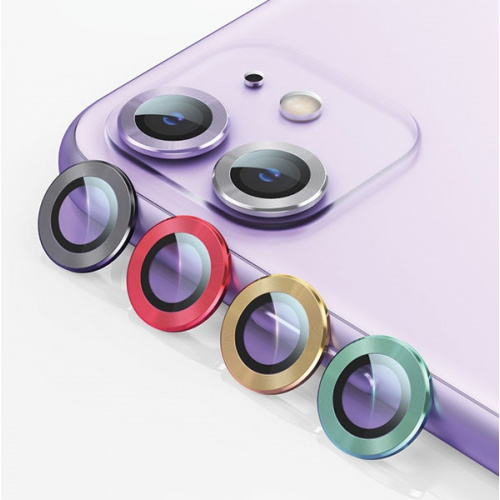 Usams Distributor - 6958444987521 - USA064 - USAMS Camera Lens Glass Apple iPhone 11 metal ring purple BH572JTT04 (US-BH572) - B2B homescreen