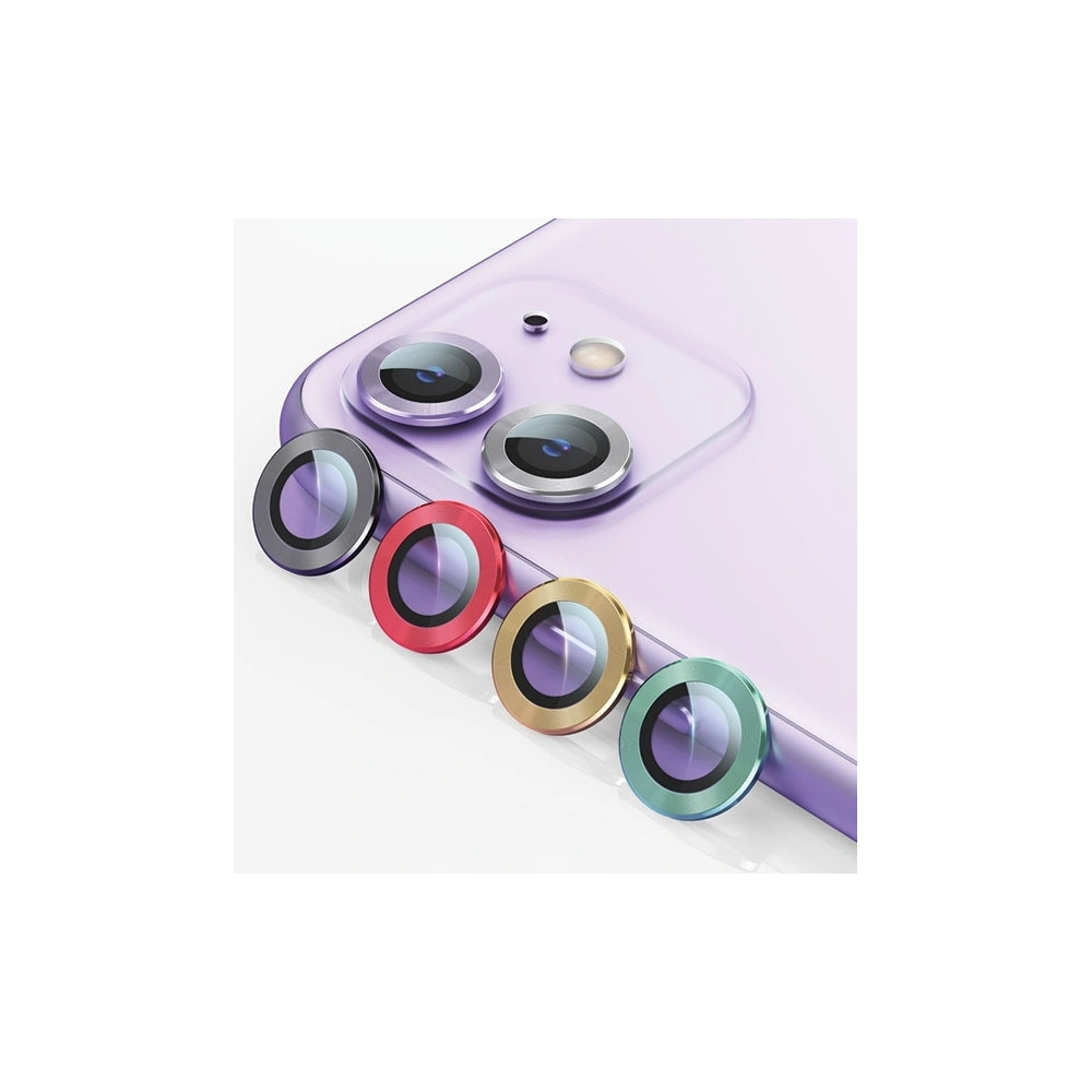 Hurtownia GSM - Nakładka USAMS Camera Lens Glass Apple iPhone 11 metal ring zielony/green BH572JTT05 - USA066GRN - {ean13} - Hurt