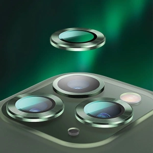 Hurtownia GSM - Nakładka USAMS Camera Lens Glass Apple iPhone 11 metal ring zielony/green BH572JTT05 - USA066GRN - {ean13} - Hurt