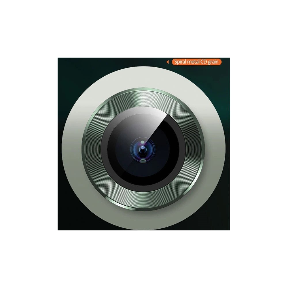 Wholesale USAMS Camera Lens Glass Apple iPhone 11 metal ring green BH572JTT05 (US-BH572) - USA066GRN - {ean13} - Hurt