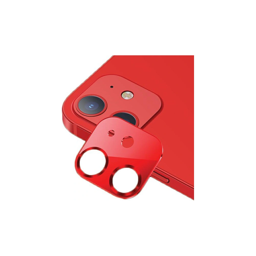 Hurtownia GSM - Nakládka USAMS Camera Lens Glass Apple iPhone 12 mini metal červená/red BH706JTT03 - USA072RED - {ean13} - Hurt