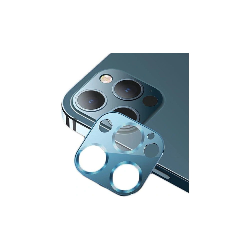 Wholesale USAMS Camera Lens Glass Apple iPhone 12 Pro Max metal blue BH707JTT04 (US-BH707) - USA076BLU - {ean13} - Hurt