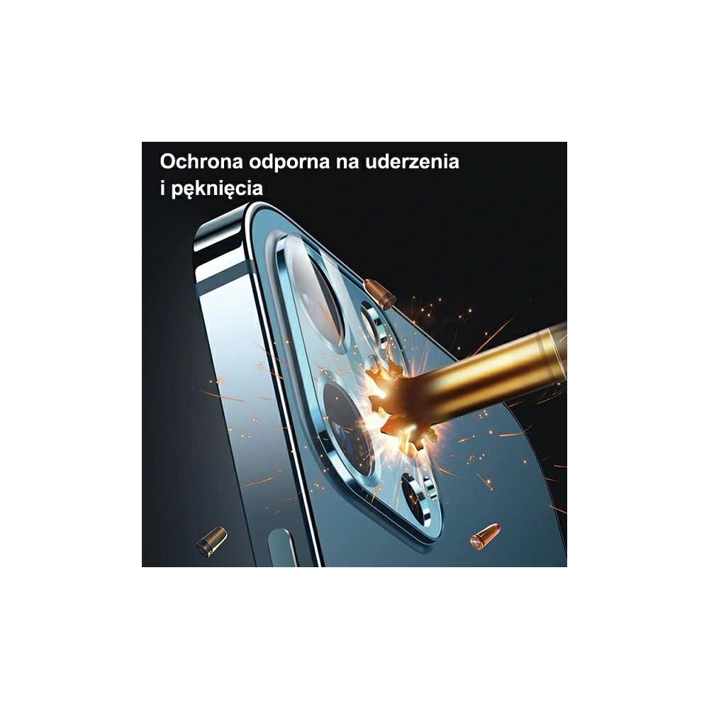 Hurtownia GSM - Nakładka USAMS Camera Lens Glass Apple iPhone 12 Pro Max metal niebieski/blue BH707JTT04 - USA076BLU - {ean13} - Hurt